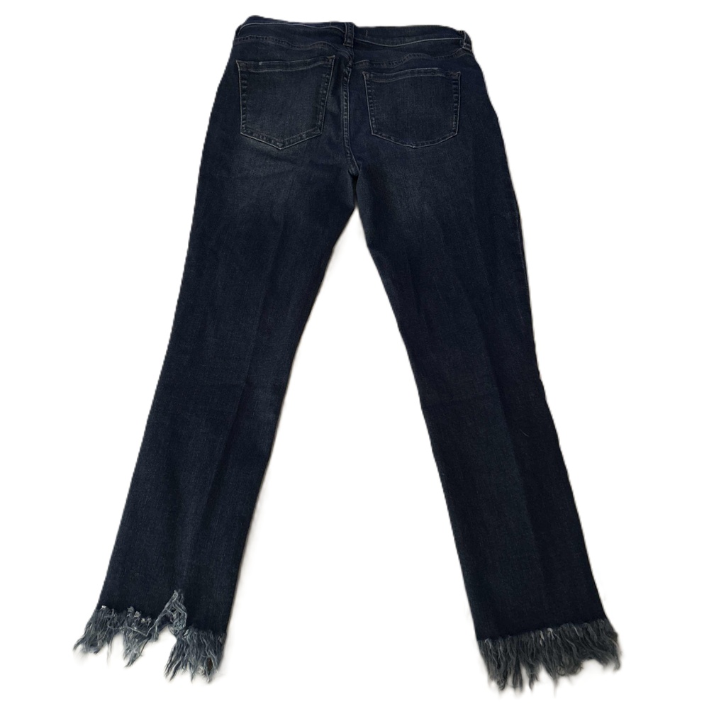 Free People Blue Ripped Knees Frayed Hem Distressed Jeans Size W 28 - Picture 2 of 5